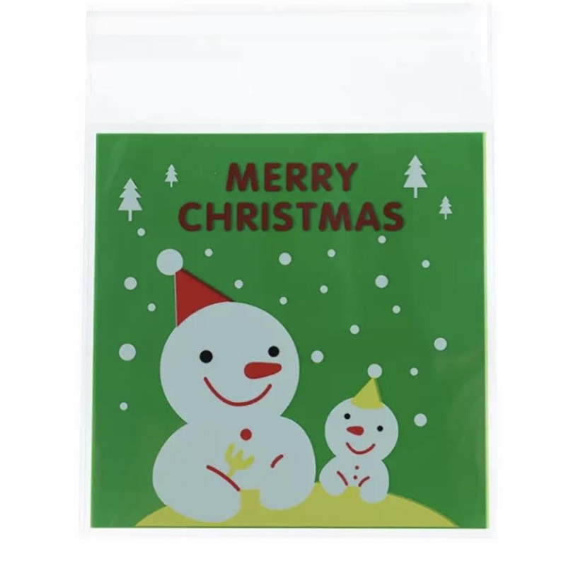 kerst traktatiezakje sneeuwpop