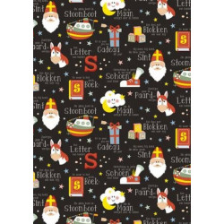 sinterklaas kadopapier letters