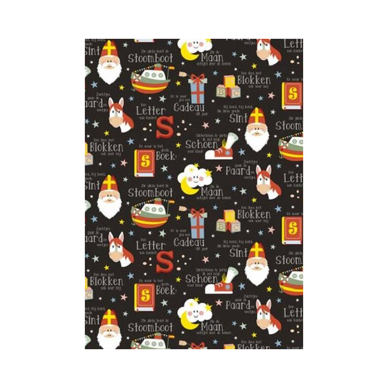 sinterklaas kadopapier letters