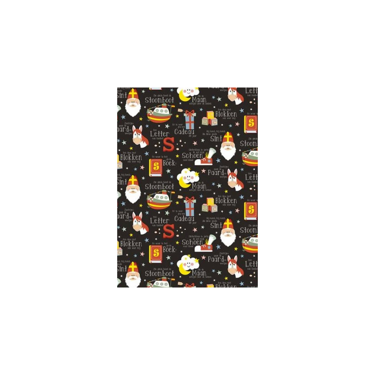 sinterklaas kadopapier letters