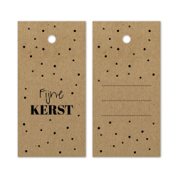 kadolabel fijne kerst kraft