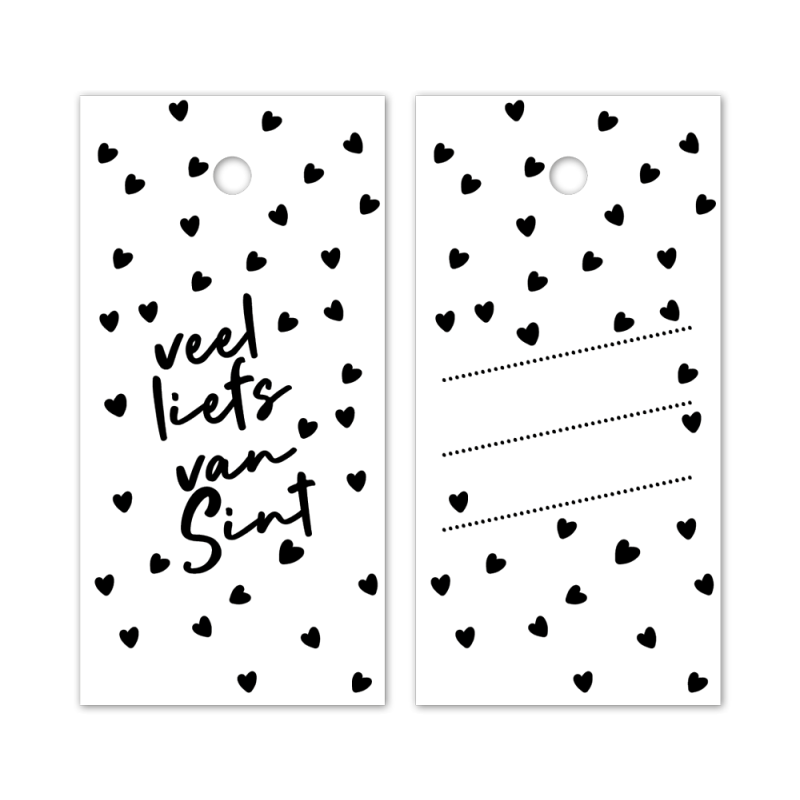 kadolabel veel liefs sint