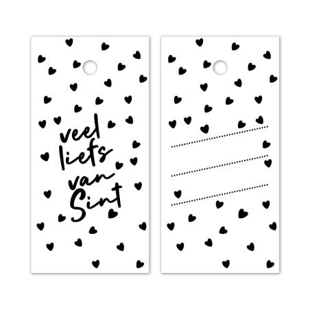 kadolabel veel liefs sint