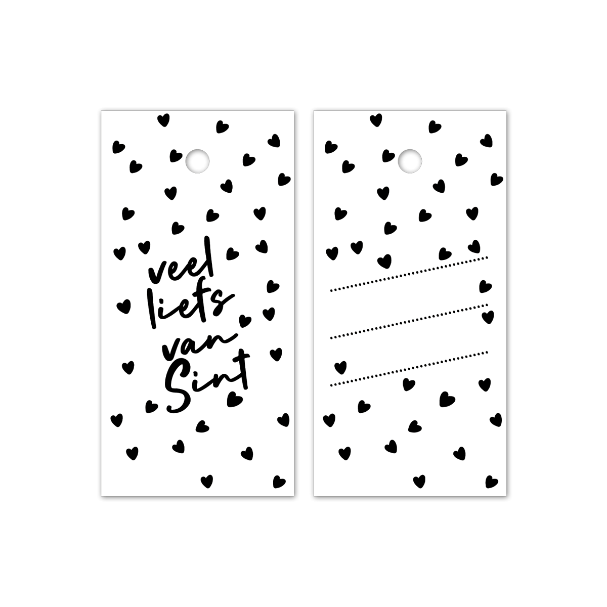 kadolabel veel liefs sint