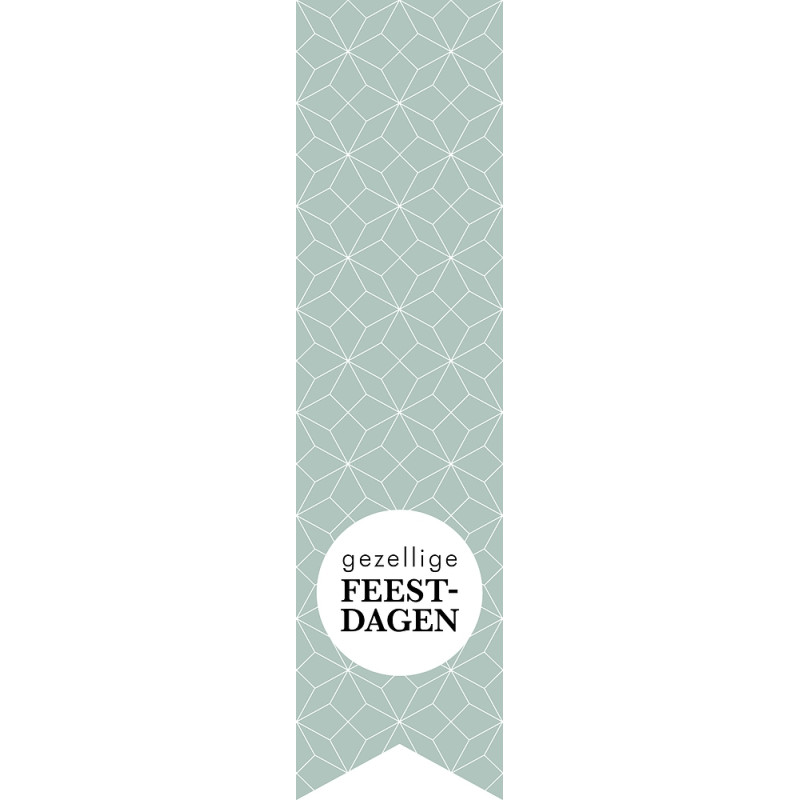 labelsticker gezellige feestdagen