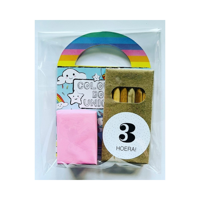 unicorn traktatie kleurboekje