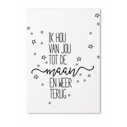 kaart hou van jou maan