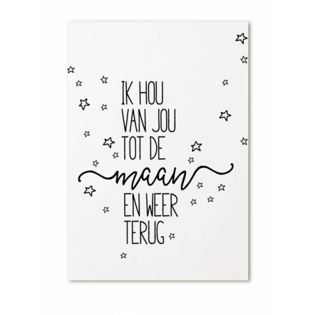 kaart hou van jou maan