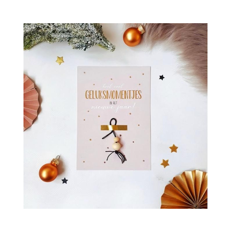 kaart gelukspoppetje geluksmomentjes