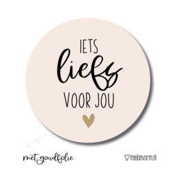sticker liefs voor jou roze