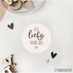 sticker liefs voor jou roze