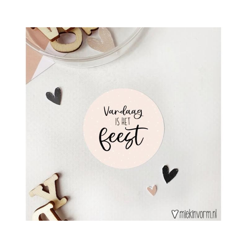 Sticker vandaag feest