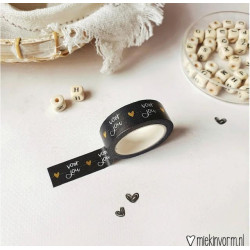 maskingtape voor jou zwart