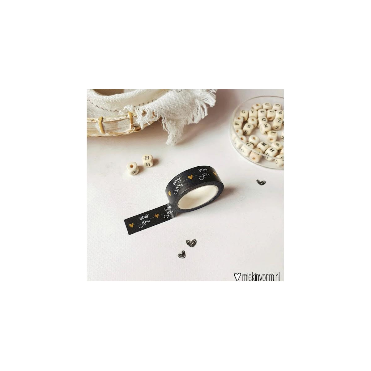 maskingtape voor jou zwart