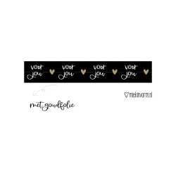 maskingtape voor jou zwart