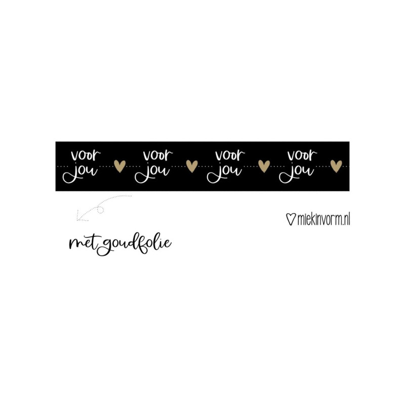 maskingtape voor jou zwart