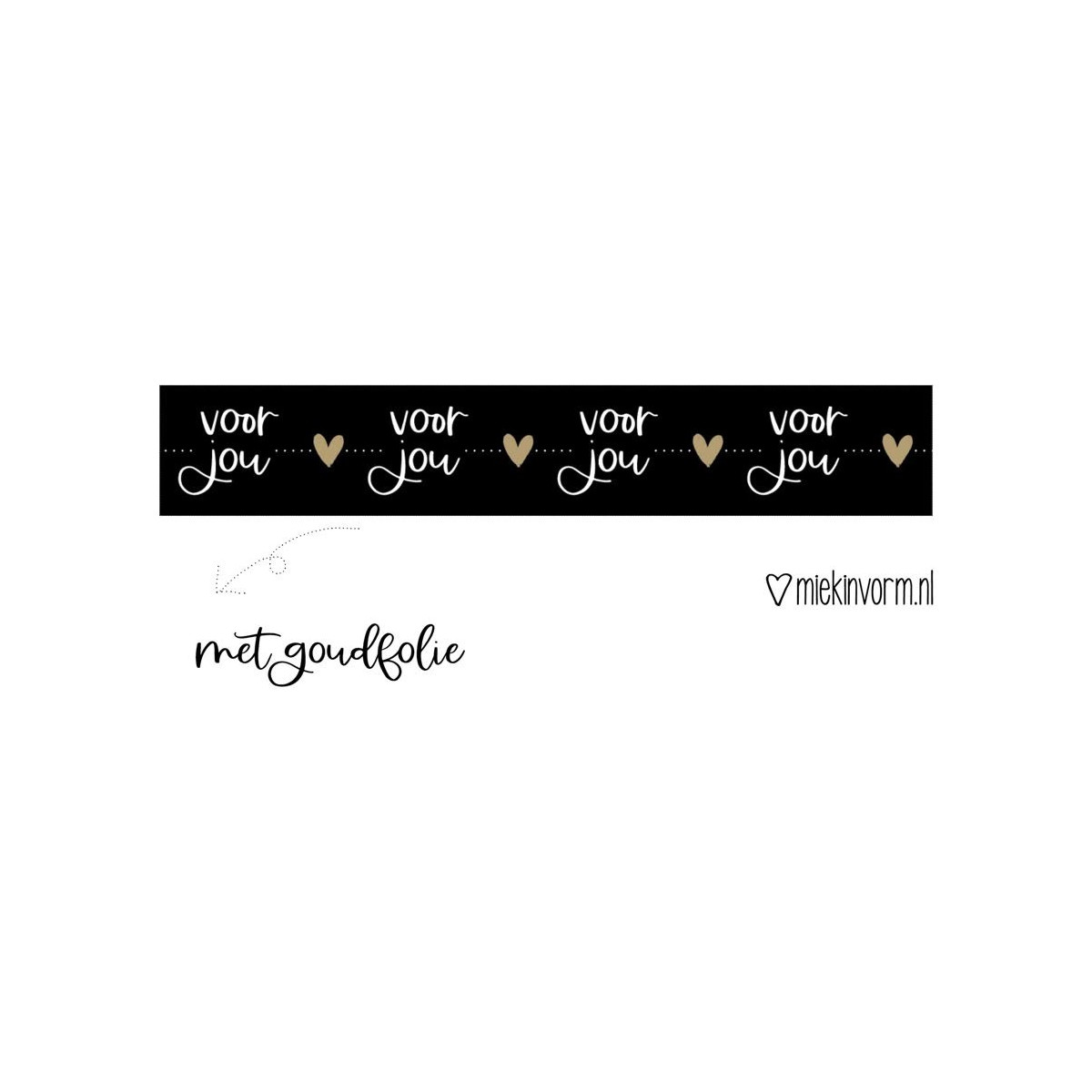 maskingtape voor jou zwart