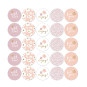 Stickermix fleurig lila
