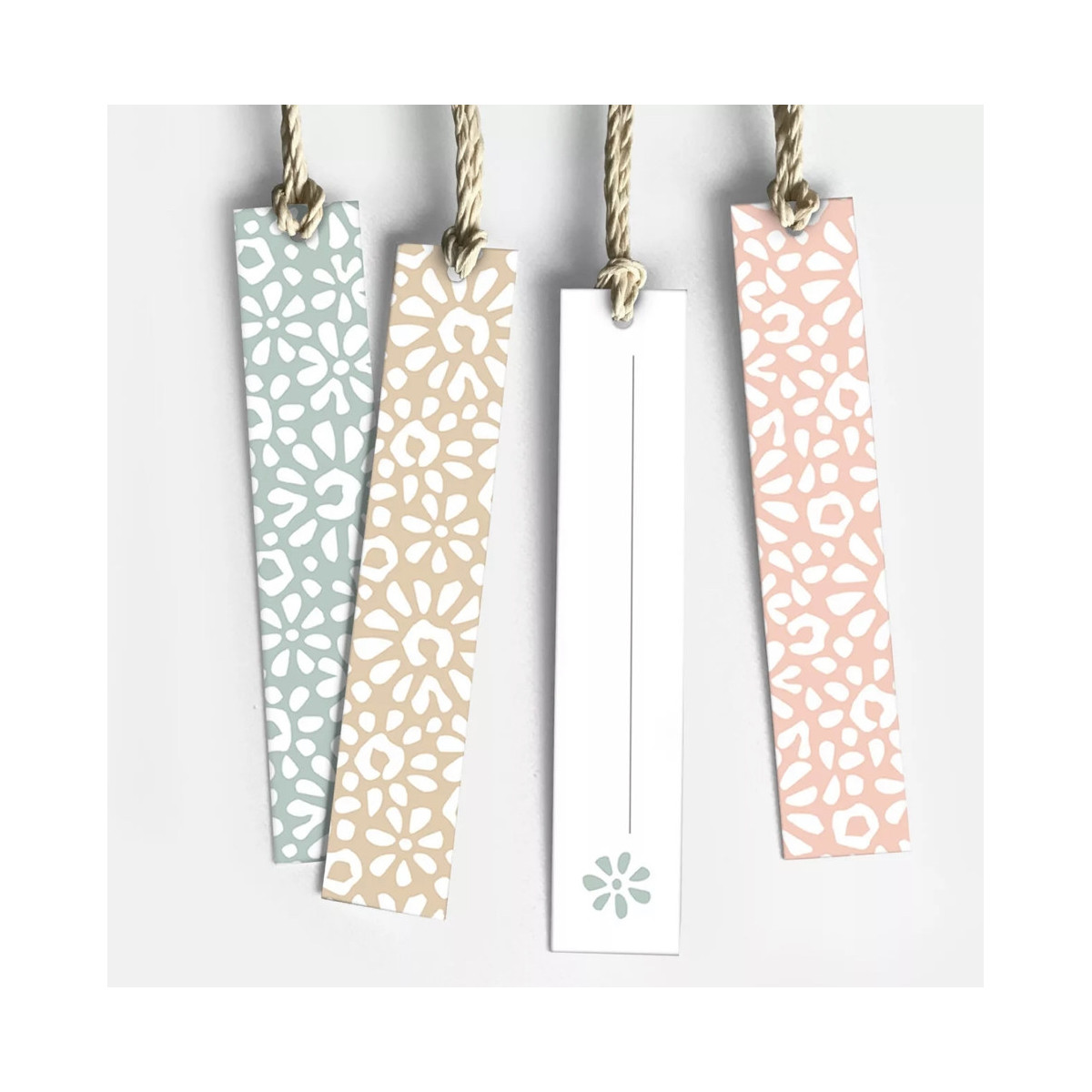 kadolabel fleurig lang