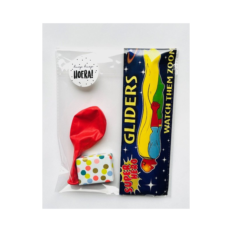 superhelden glider traktatie