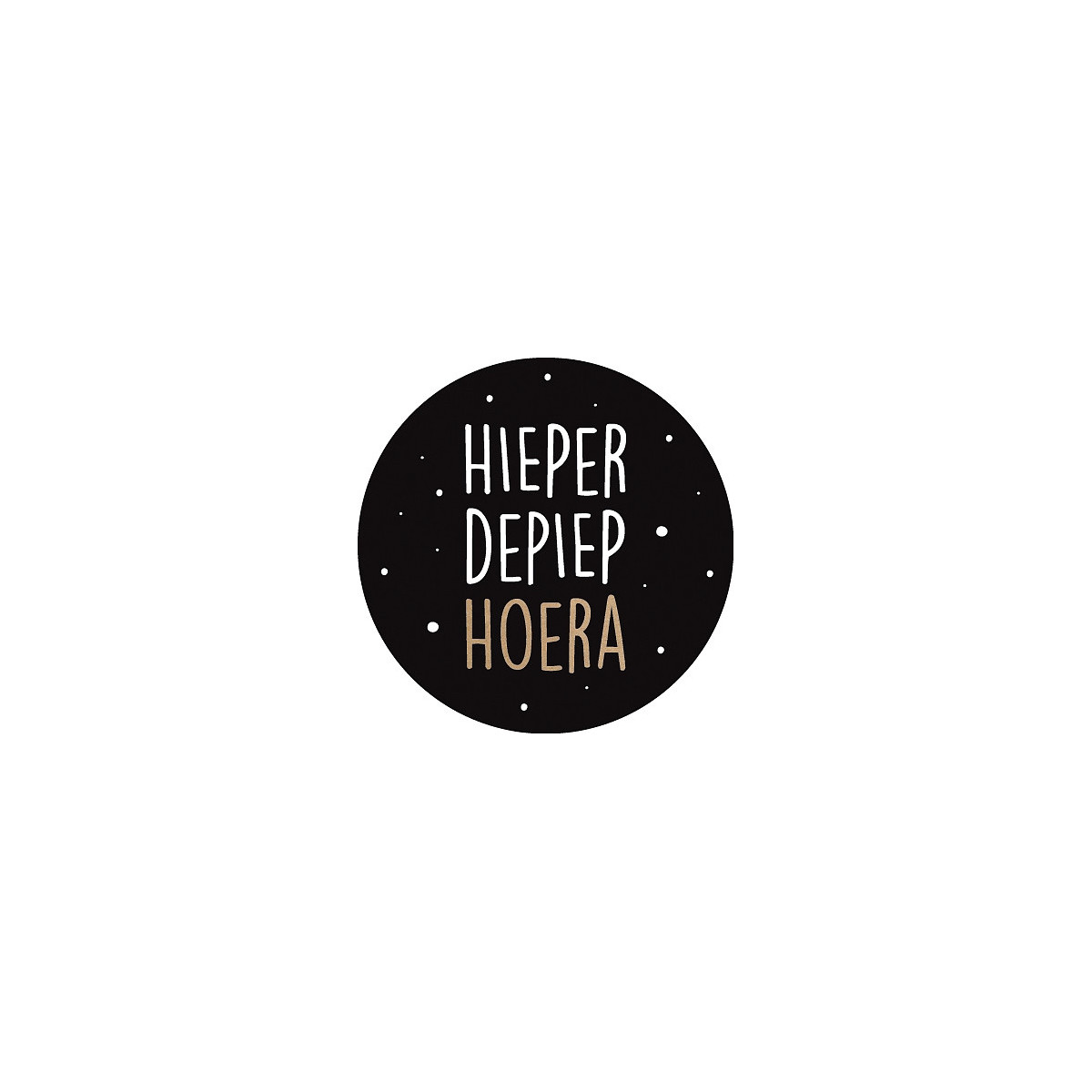 sticker hieperdepiep hoera