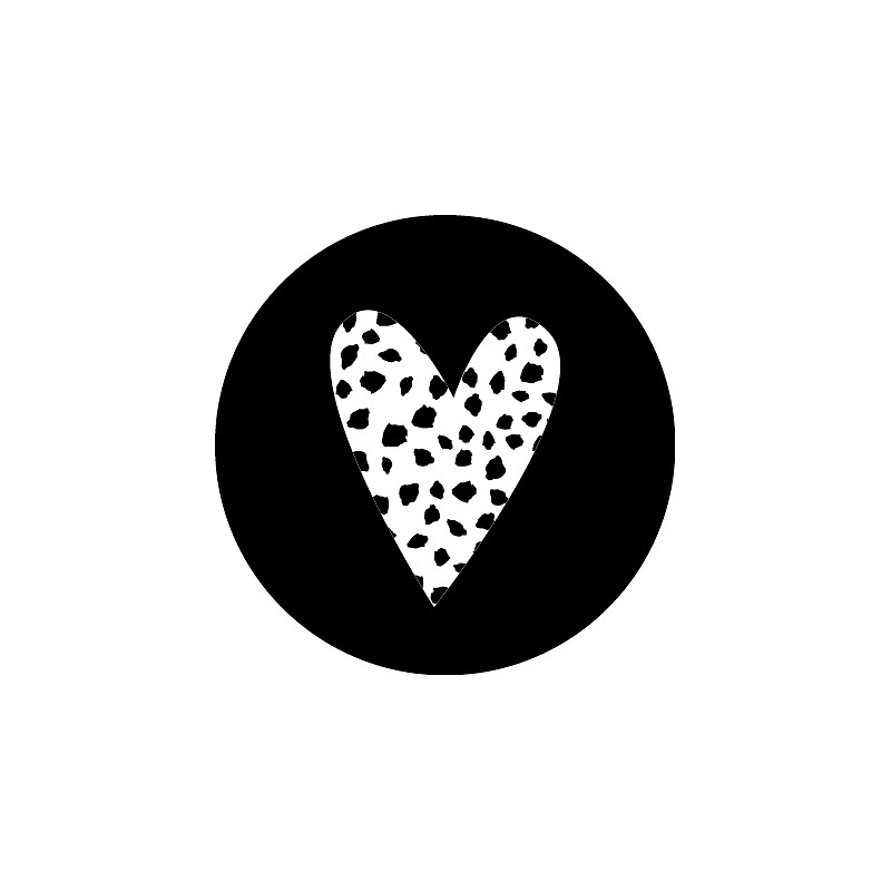 sticker hart confetti