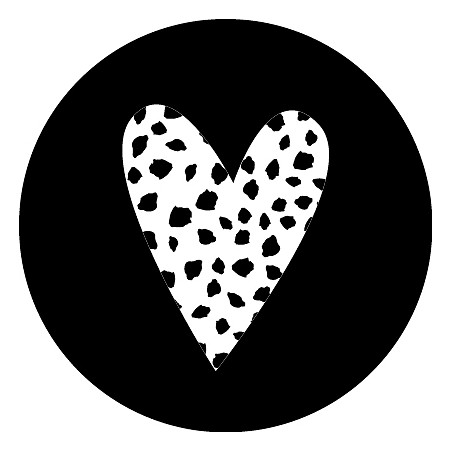 sticker hart confetti