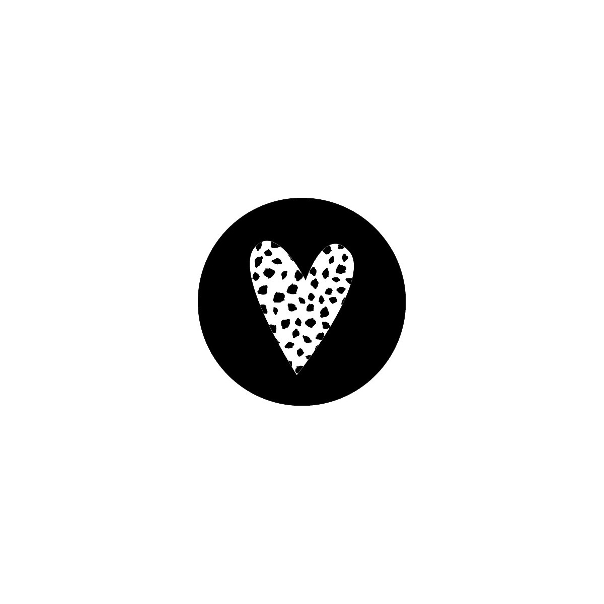 sticker hart confetti