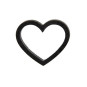 houten hart zwart