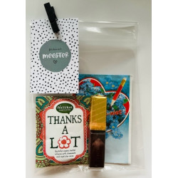 kadoset bedankt meester