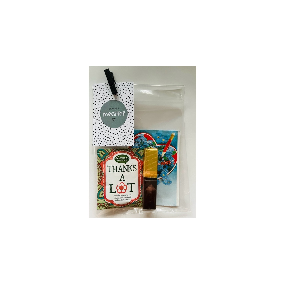 kadoset bedankt meester