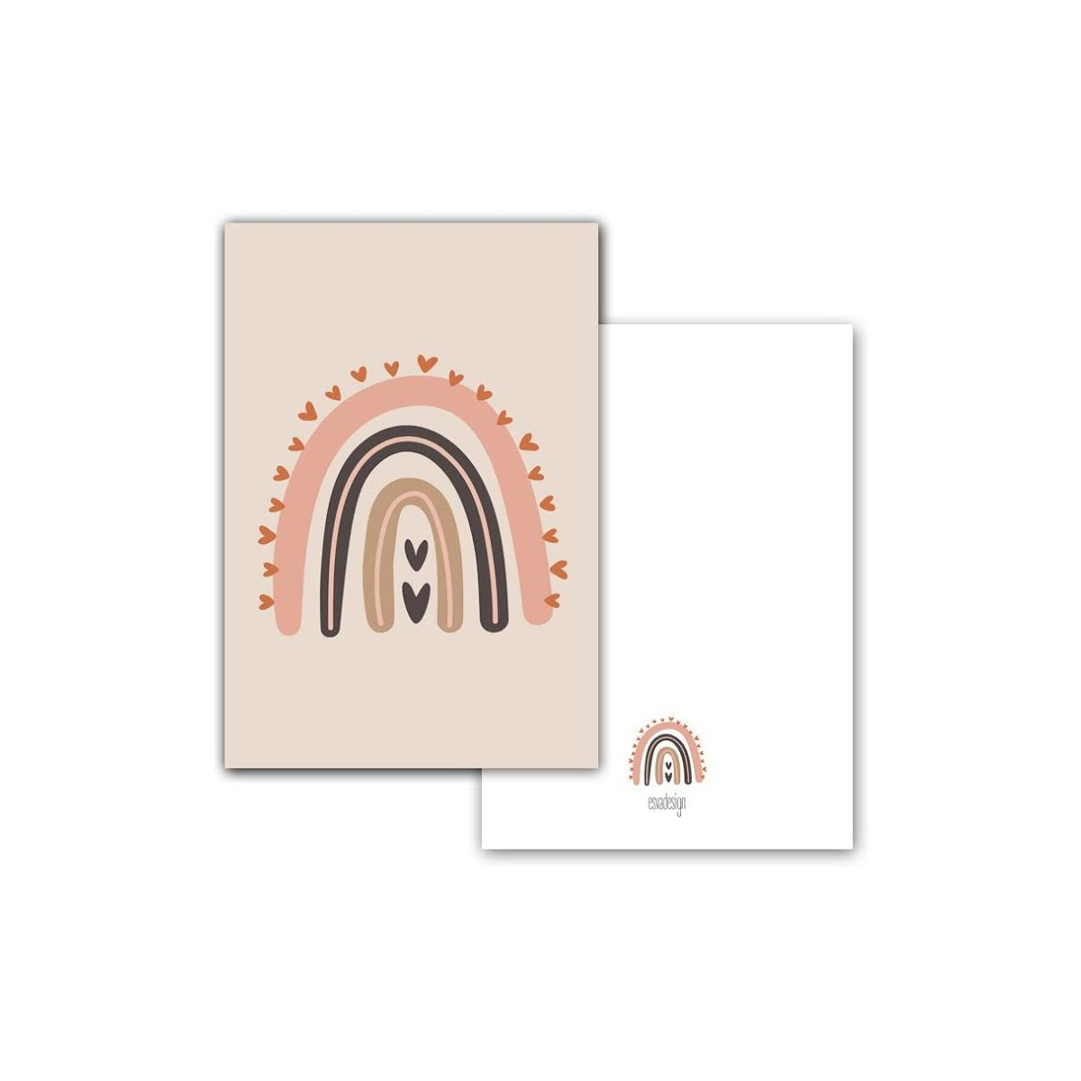 minikaart regenboog pink