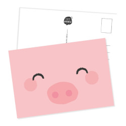 Kaart varken gezicht