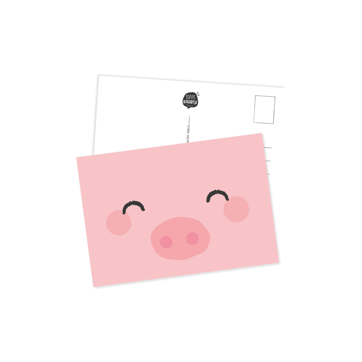 Kaart varken gezicht