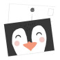 kaart pinguin gezicht
