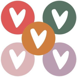 stickermix multi hartjes