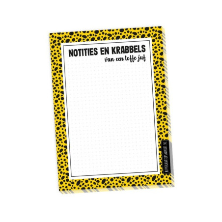notities krabbels juf