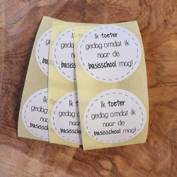 sticker toeter gedag