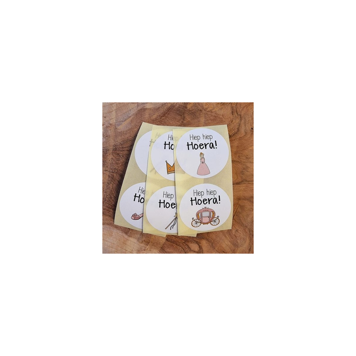 sticker hoera prinses