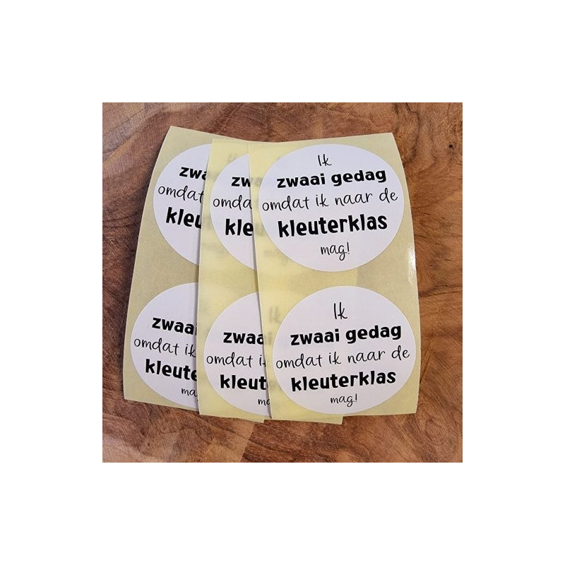 sticker zwaai kleuterklas