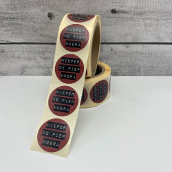 sticker hieper de piep hoera hk