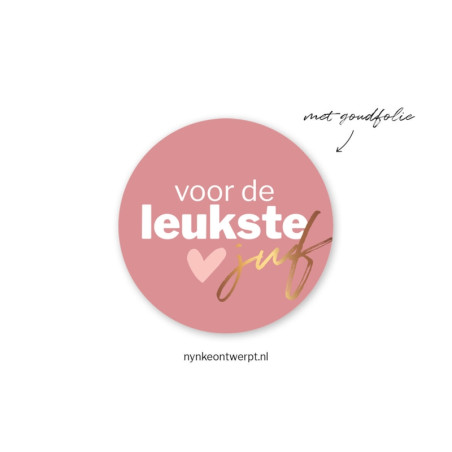 sticker leukste juf