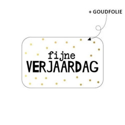 sticker rechthoek fijne verjaardag