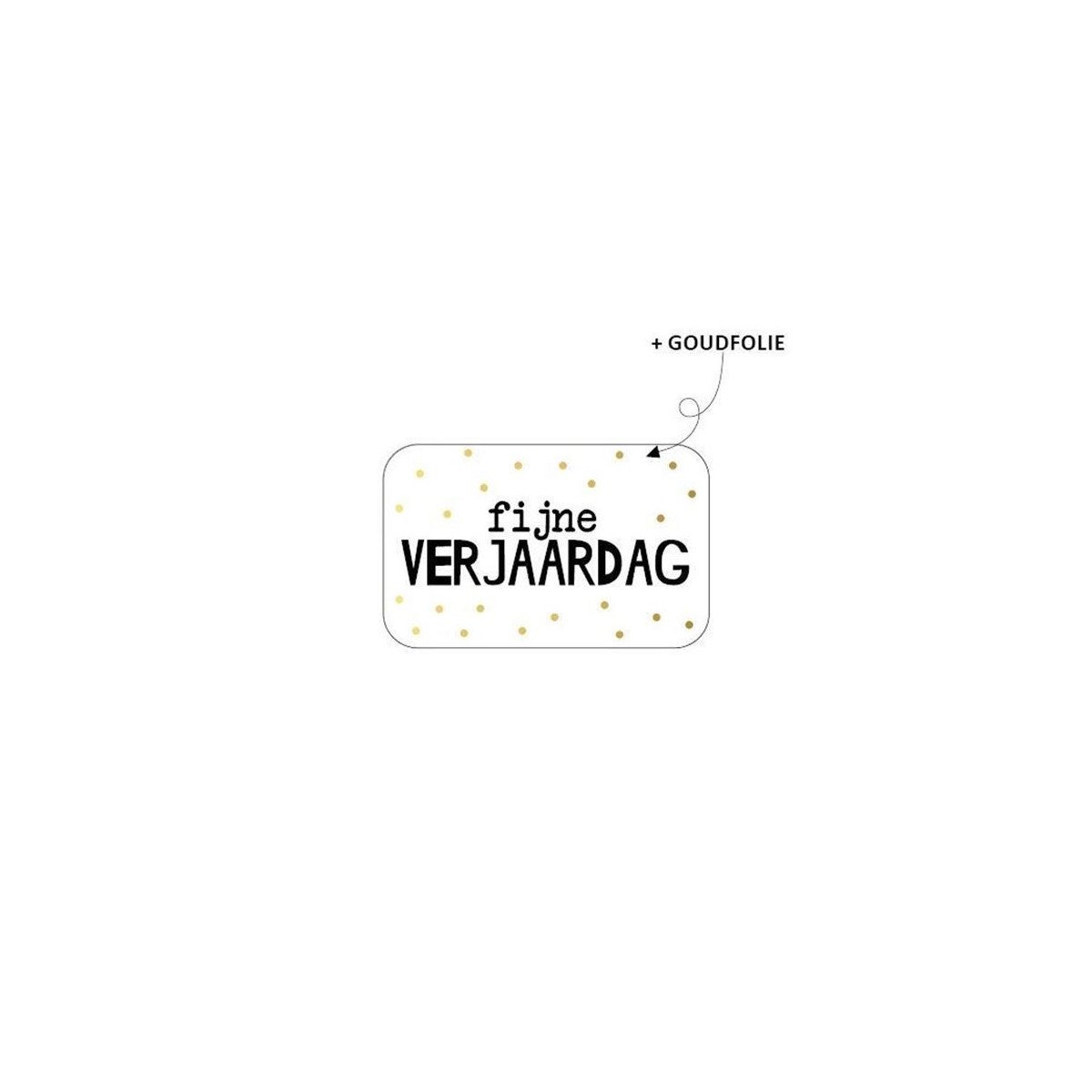 sticker rechthoek fijne verjaardag