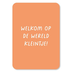 kaart welkom wereld kleintje