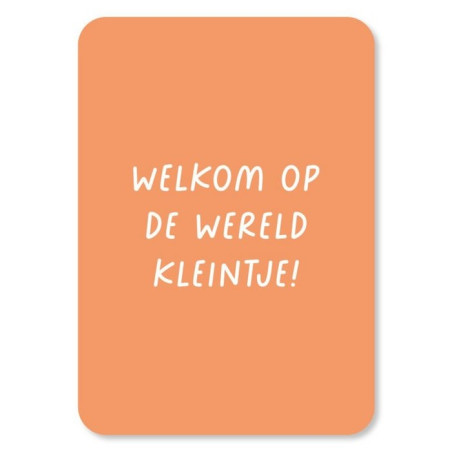 kaart welkom wereld kleintje
