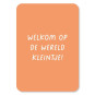 kaart welkom wereld kleintje