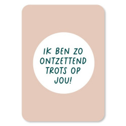 kaart ontzettend trots