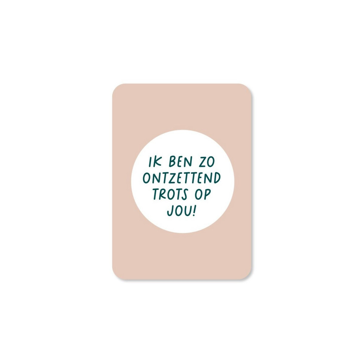 kaart ontzettend trots