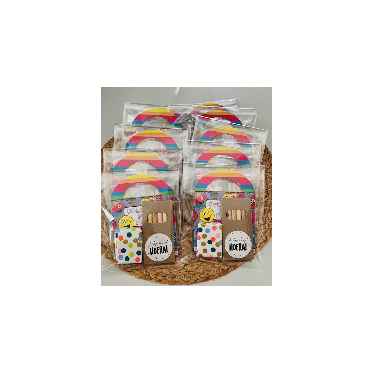 traktatie kleurboekje smiley